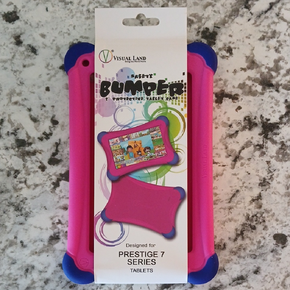 New Visual Land Pink and Blue Tablet Case